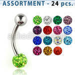 blk280 316l steel belly banana w 5 6 mm ball w resin