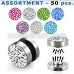 blk417 316l magnetic fake plug with ferido in colors