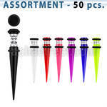 blk420 magnetic acrylic uv fake taper with o ring in colors