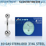 blk473 sterilized 316l steel belly banana w 5 8mm steel ball