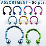 blk81 premium pvd plated 316l circular barbell w 3mm ball