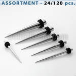 blk93 bulk of 316l steel nail plug with double o ring in sizes