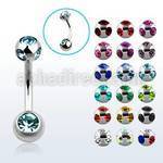 bn2csmj 316l steel belly banana w 6mm threaded 5mm bezel ball