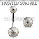 bn2fog 316l steel belly banana with 5 8mm frosted steel balls