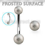 bn2fos 316l steel belly banana w 5 6mm frosted steel balls