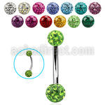 bn2frs 316l steel belly banana with 5 6mm ferido ball
