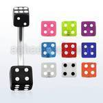 bn2uvdi 316l steel belly banana with 5 6 mm acrylic uv dice
