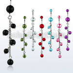 bndpr7 316l steel belly banana with 5 8mm pearl ball chain