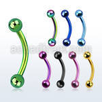 bnetb premium pvd plated 316l steel eyebrow banana w 3mm ball