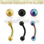 bnetfo3 anodized steel eyebrow bananaw w 3mm frosted steel balls