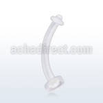 bnrt bioflex belly piercing retainer with rubber o ring