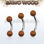 bnsw5 organic belly banana w steel post w 5mm sawo wood balls