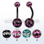 bnt2frgd anodized 316l steel belly banana w tri line ferido ball