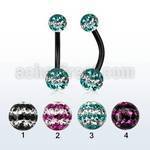 bnt2frsd anodized316l steel belly banana w tri line ferido ball