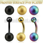 bntfo8 anodized steel belly banana w 8mm frosted steel ball