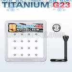 box w 16 black titanium g23 nose screws 1mm w cystals