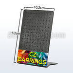 br6 black acrylic empty display for 60 pairs of ear studs
