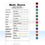 br909 silver birth stone earstuds with 2mm square crystal tops