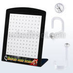 brbiswc box w 40 pcs of bio flex nose screws w 1 5mm crystals