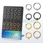 brcrt4b board w anodized steel ball closure rings 14g w 4mm ball