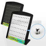 brey1 display w black white foam clips for eyebrow banana