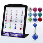 brmix27 316l steel belly banana with resin covered ferido ball