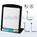 brmnsb silver nose stud with 1 5 2mm ball 2mm flat top