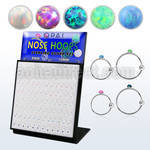 brnhmx26 board w silver nose hoop w ball 1.5m synthetic opal top