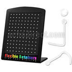 brnscrt display w bio flexible nose screw retainers w ball top