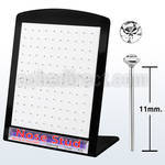 brnyc display w bend it yourself  nose studs w 1.5mm crystal