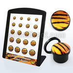 brpg133 board w acrylic screw fit plug with tiger fur logo