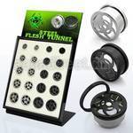 brpg145a board w polished steel screwfit tunnel w biohazard