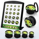 brpg169 board of acrylic screwfit plug with tree frog logo