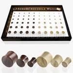 brpg74 board of sono crocodile wood double flared plug