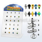brtsa5 titanium g23 dermal anchor w anodized 316l ball cone