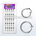 bxclp2 box w 25 pcs. of non piercing clips (size 8mm and 10mm)