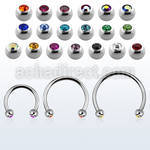 cbejb3l xxl steel circular barbell, 16g w 3mm jewel balls