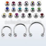 cbejb4l xxl steel circular barbell, 16g w 4mm jewel balls