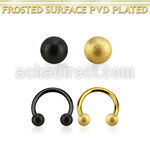 cbetfo4 anodized steel circular barbell w 4mm frosted steel ball