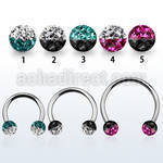 cbmfe6l xxl steel cbr 6mm multi crystals ball in 2 color design