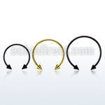 cbmtcn4l xxl anodized steel circular barbell, 14g w 4mm cones