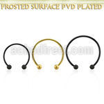 cbmtfo4l xxl anodized steel cbr, 14g w 4mm frosted steel balls