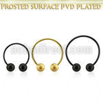 cbmtfo8l xxl anodized steel cbr, 14g w 8mm frosted steel balls