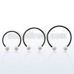 cbmtop5l xxl anodized steel cbr, 14gw 5mm synthetic opal balls