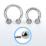 cbr10x 316l steel 2.5mm circular barbell with external 6mm ball