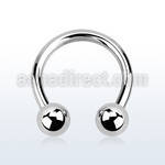 cbr12s 316l steel 2mm circular barbell with internal 5mm ball
