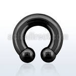 cbrt0 pvd 316l steel 8mm circular barbell w intern 12mm balls