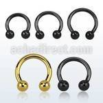 cbrt10 pvd plated 316l 2 5mm circular barbell with 6mm ball