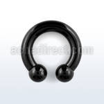 cbrt4 pvd 316l steel 5mm circular barbell w intern 8mm balls 