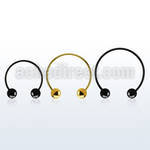 cbstb4l xxl anodized steel circular barbell, 16g w 4mm balls